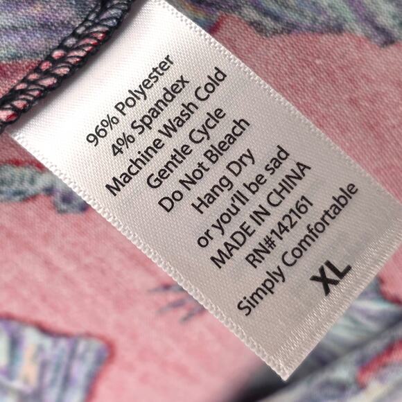 LuLaRoe Randy XL Red Black Statue of Liberty Americana Patriotic Baseball Tee - Picture 4 of 10